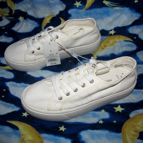 white platform sneakers target